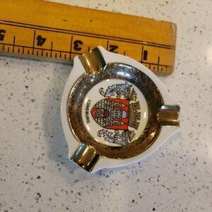 Royal Porzellan Bavaria KPM Handarbeit Western Germany Ashtray Lunenburg 3"